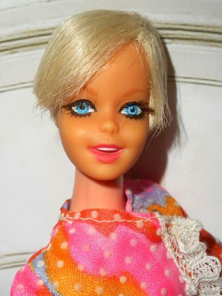 Vintage Barbie PLATINUM TWIGGY DOLL IN CLONE MADDIE MOD DYNAMITE DREAMS,  SHOES 2