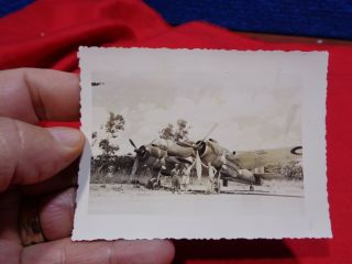 Old Ww2 Military Photo Snapshot Aircraft A - 79