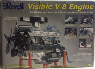 2006 Revell Visible V - 8 Engine 1/4 Scale Model Kit 85 - 8883 Open Box