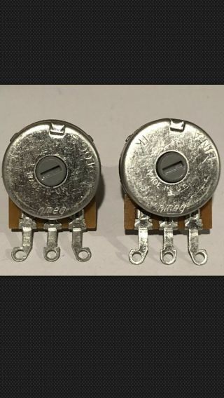 Dallas Arbiter Fuzz Face U.  K Vintage Potentiometers 1k 470k Pots (4 Pairs)