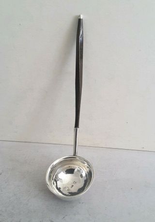 Scottish Georgian Crested Ant.  Solid Silver/ Baleen Toddy Ladle.  Edin.  C.  1800.