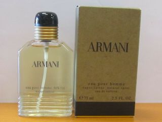 Vintage Armani By Giorgio Armani Pour Homme 2.  5 Oz /75 Ml Eau De Toilette Spray