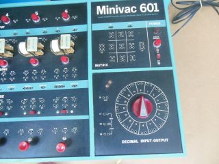Vintage Minivac 601 Electromechanical Digital Computer Logic Switch Storage Box 5