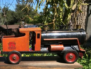 Vintage Keystone 6400 Ride - On Train Locomotive Floor Toy 2