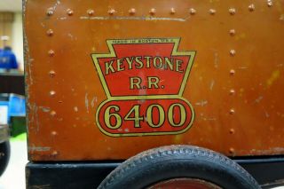 Vintage Keystone 6400 Ride - On Train Locomotive Floor Toy 7