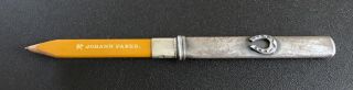 Rare Vintage Johann Faber Flat Pocket Pencil Holder With Refills 6