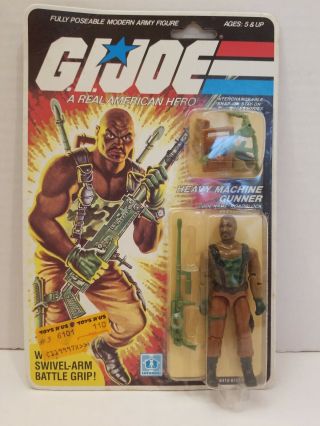 Vintage 1983 Gi Joe Roadblock Hasbro Peach Back Moc