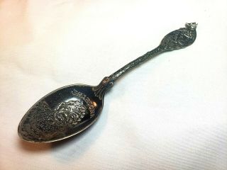 Victorian Sterling Silver Souvenir Spoon Gorham Fox River Valley American Indian