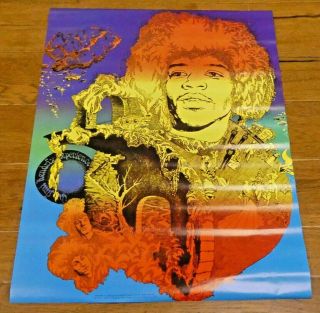 Vintage Nos 1968 Jimi Hendrix Poster 21 " X 29 "