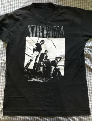 Nirvana Vintage Band Photo T Shirt M L Very Rare