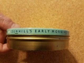 Dunhill Pipe Tobacco Tin Early Morning Pipe Vintage 1950 ' s/ Empty 3