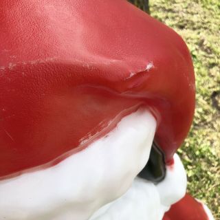 ❇️Vtg Large 32” Peanuts Snoopy Santa Christmas Lighted Plastic Blow Mold Yard 5