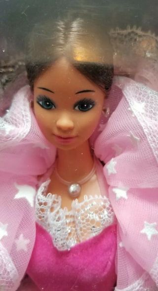 Rare Hispanic Dream Glow Barbie Vintage 1647 Mattel Starry Gown Glows NRFB 3