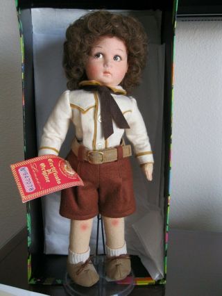 Vintage 1986 Felt Lenci " Aldo " 13 " Doll & Box/tags/coa Italy