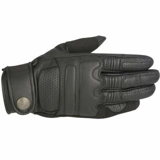 Alpinestars Oscar Robinson Vintage - Look Leather Motorcycle Gloves (black) Large