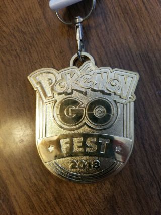 Pokemon Go Fest 2018 Chicago Exclusive Medal Rare