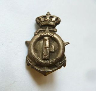 Italian Fascist Pin Mare Nostrum Navy Distintivo Fascista Lega Navale Marina