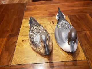 Pintail duck decoy wood carving rigmate pair duck decoy Casey Edwards 7