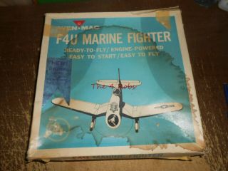 Vintage Wen Mac F4U Marine Fighter Control Line Plane 2
