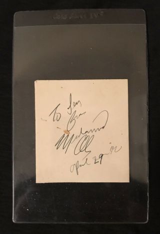 Muhammad Ali Signed Vintage Card