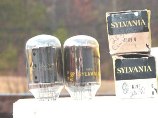 A Vintage Sylvania 6jr6/6jg6a Nos/nib Vacuum Tubes