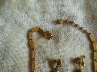Vintage Mariam Haskell Necklace and Earring Set 1965 - Pat.  No.  3,  176,  475 3