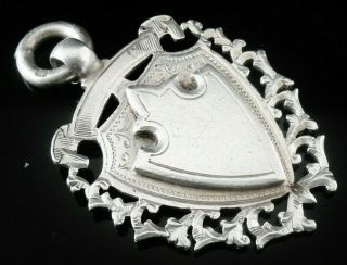 Antique Silver Pocket Watch Fob Medal 1893,  Charles Edward Soloman