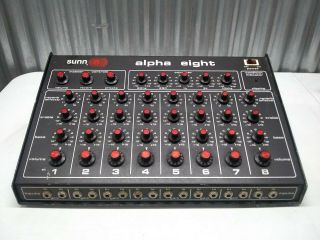 Sunn Alpha Eight Guitar Bass Amp Built In Spring Reverb Vintage