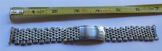 Vintage Omega Watch Band No.  12,  107 Ends - Fits 18mm Lugs Opening