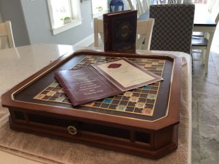1990 VINTAGE FRANKLIN “THE CLASSIC COLLECTOR EDITION “ SCRABBLE GAME 10