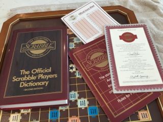 1990 VINTAGE FRANKLIN “THE CLASSIC COLLECTOR EDITION “ SCRABBLE GAME 12