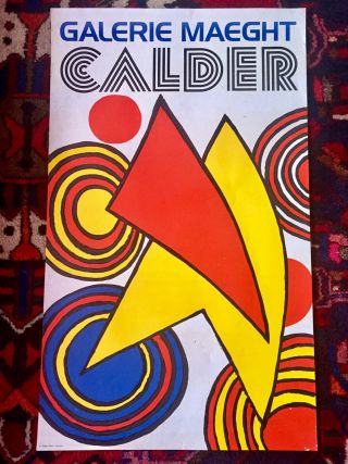 Alexander Calder Vintage Exhibition Poster Lithograph Galerie Maeght