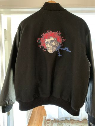 1990’s Vintage Grateful Dead Stanley Mouse Forever Jacket.  Wool And Leather.