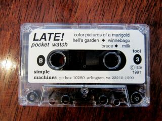 RARE Late Pocketwatch Cassette 1991 - Dave Grohl - Nirvana - Foo Fighters 4