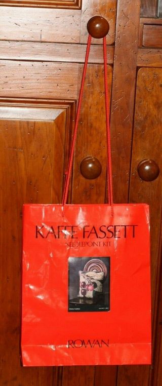 RARE EHRMAN KAFFE FASSETT Cherries TAPESTRY NEEDLEPOINT KIT VINTAGE ROWAN 3