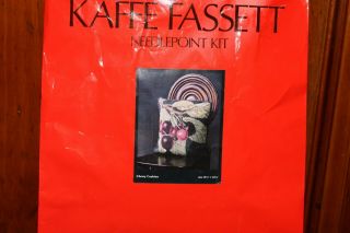 RARE EHRMAN KAFFE FASSETT Cherries TAPESTRY NEEDLEPOINT KIT VINTAGE ROWAN 5