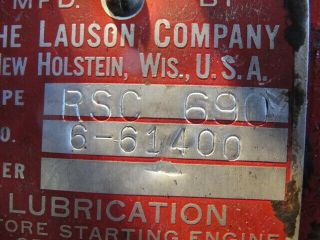 Vintage Lauson RSC690 Gas Engine 5
