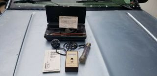 Vintage Delmhorst Dhm - 1 Moisture Meter With Insulation Probe And Case Digital