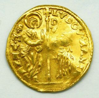 1789 - 1797 Venice.  Gold Ludovico Manin Zecchino Nd Exquisite Antique Italian Coin