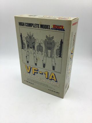 Vintage 1/72 High Complete Model VF - 1A BATTROID VALKYRIE Bandai CIB U.  S.  Seller 8