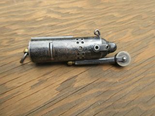 Vintage 1940s Ww Ii Bowers Sure Fire Cylinder Trench Lighter
