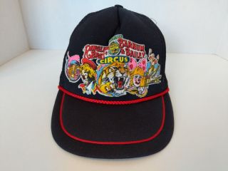 Ringling Bros And Barnum & Bailey Circus Mesh Trucker Hat Snap Back Vintage 1986