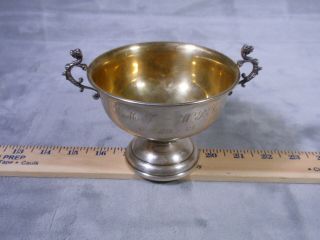 Reed Barton X18 Sterling Silver Bowl Cup Handles Engraved 196 Grams