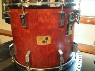 Rare Vintage Sonor Signature Lite 14 X 12 Birch Shell Tom Bubinga In/out Germany