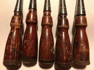 vintage 5 piece Stanley (like) 750 chisel set 8