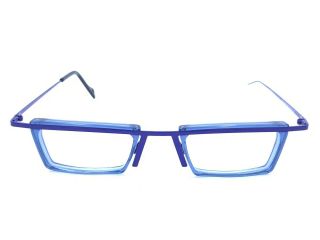 Theo Harley David Titanium Blue Eyeglasses Frames Belgium Vintage 2