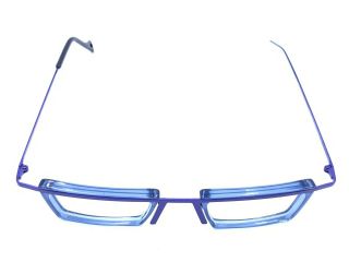 Theo Harley David Titanium Blue Eyeglasses Frames Belgium Vintage 3