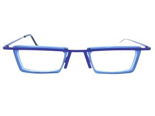Theo Harley David Titanium Blue Eyeglasses Frames Belgium Vintage 6