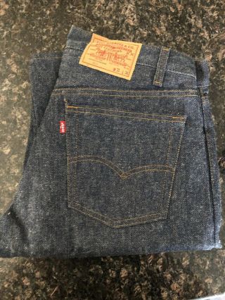 Nwot Vtg 80s Deadstock Levis 501 Size 33x34 Made In Usa Dark Wash Rare