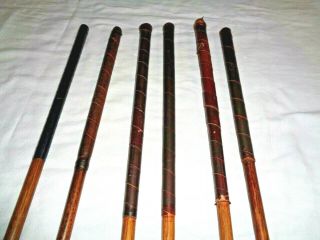 Set of Antique Hickory WOOD shaft Golf Clubs and Vintage Canvas Bag 10